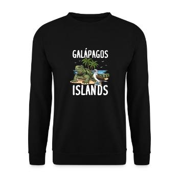 Galapagos Islands - Unisex Sweatshirt - black - Front - Alina (178cm) & Michal (187cm)