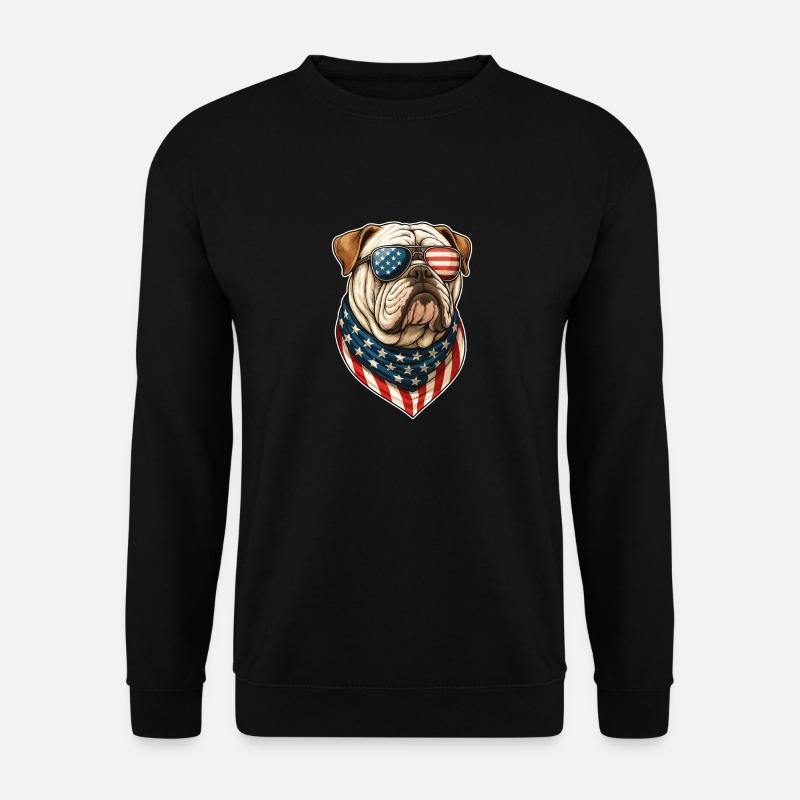 Bouledogue anglais États-Unis - Sweat-shirt Unisexe - noir