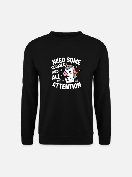 Ich brauche ein paar Kekse und alles von Achtung Einhorn - Unisex sweater - sort