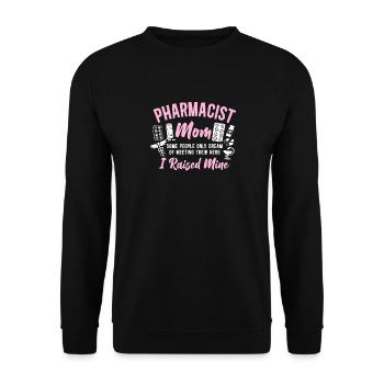 Technicien en pharmacie - Sweat-shirt Unisexe - noir - Devant - Alina (178cm) & Michal (187cm)