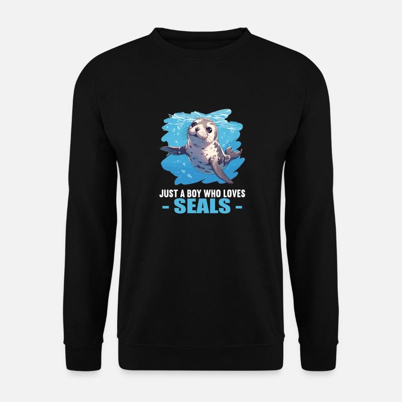 Robben Robbe - Unisex Pullover - Schwarz