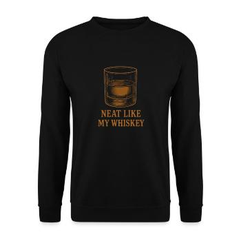 Whisky -liebhaber Verkostungsclub Bourbon Scotch - Unisex Pullover - Schwarz - Vorne - Alina (178cm) & Michal (187cm)