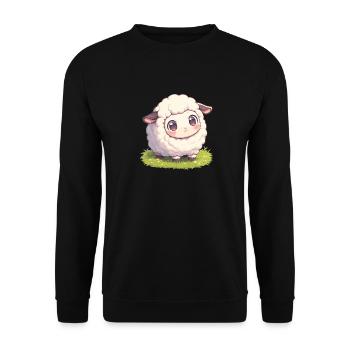 Schafe Schaf - Unisex Pullover - Schwarz - Vorne - Alina (178cm) & Michal (187cm)
