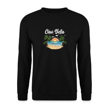 Ciao Bella - Sweat-shirt Unisexe - noir - Devant - Alina (178cm) & Michal (187cm)