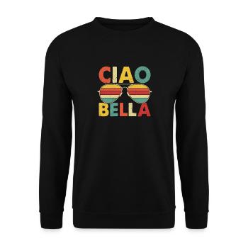Ciao Bella - Unisex Pullover - Schwarz - Vorne - Alina (178cm) & Michal (187cm)
