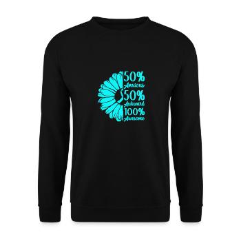 Trouble anxieux Trouble anxieux - Sweat-shirt Unisexe - noir - Devant - Alina (178cm) & Michal (187cm)