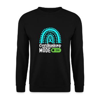 Trouble anxieux Trouble anxieux - Sweat-shirt Unisexe - noir - Devant - Alina (178cm) & Michal (187cm)