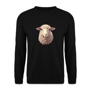 Sheep Sheep - Unisex Sweatshirt - black - Front - Alina (178cm) & Michal (187cm)