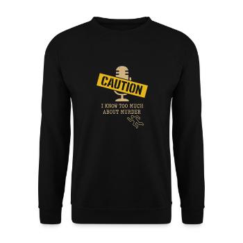 Murderino Fan Forensic Humor - Unisex Sweatshirt - black - Front - Alina (178cm) & Michal (187cm)