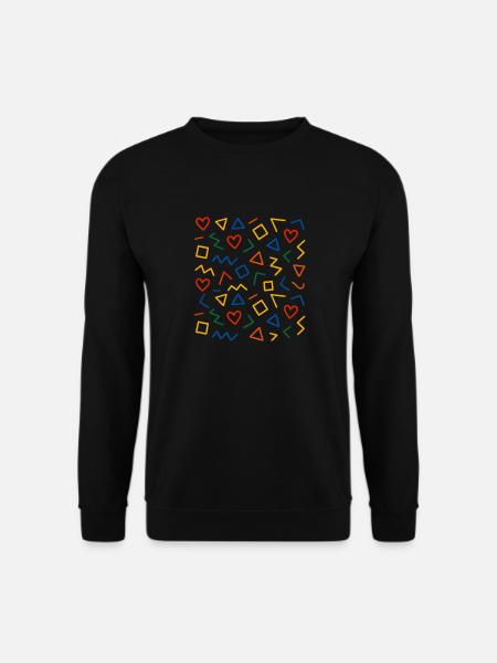 Geometric Pattern Design - Unisex Sweatshirt - black