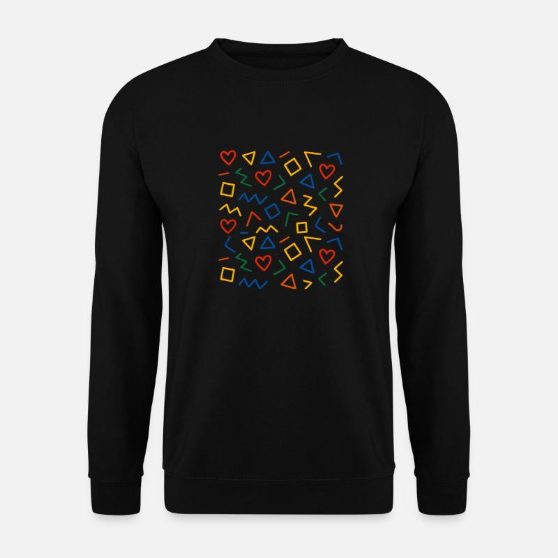 Geometric Pattern Design - Unisex Sweatshirt - black