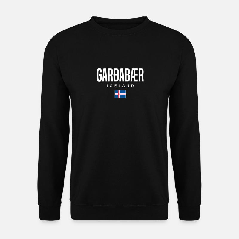 Garðabær Island - Unisex Pullover - Schwarz