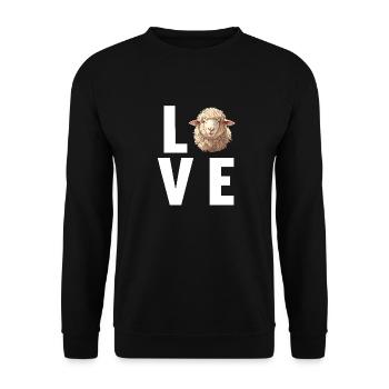 Sheep Sheep - Unisex Sweatshirt - black - Front - Alina (178cm) & Michal (187cm)