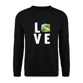 Sheep Sheep - Unisex Sweatshirt - black - Front - Alina (178cm) & Michal (187cm)