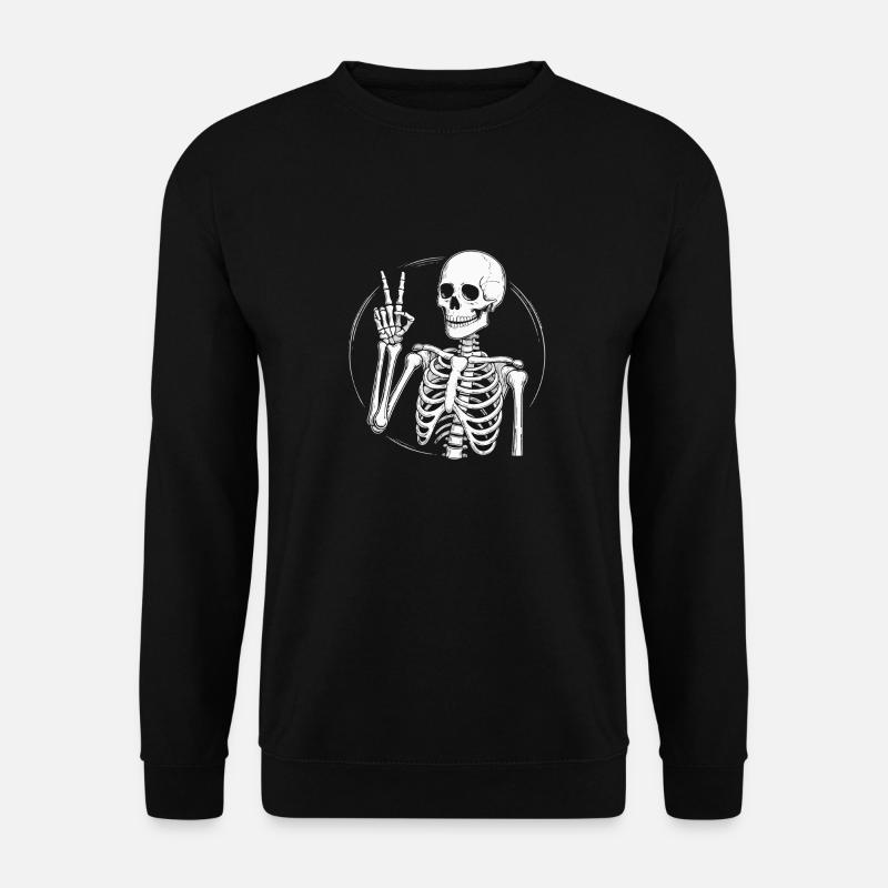 SKULL PEACE - Unisex Sweatshirt - black