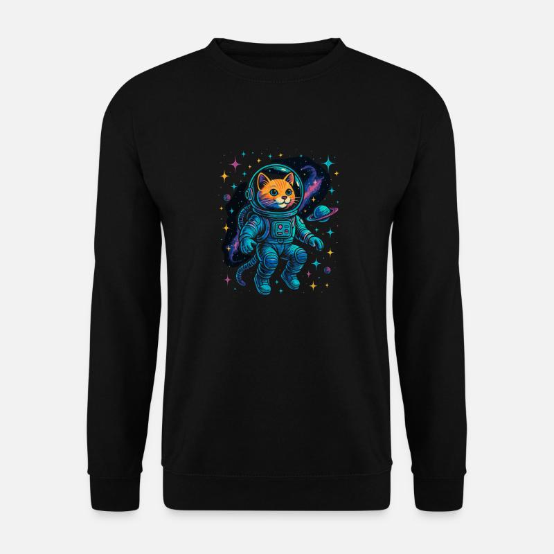 Chat de l’espace - Chat astronaute - Sweat-shirt Unisexe - noir
