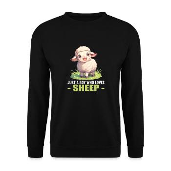Sheep Sheep - Unisex Sweatshirt - black - Front - Alina (178cm) & Michal (187cm)