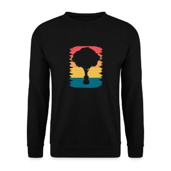 Yggdrasil Nature Musicien Arbre De Vie - Sweat-shirt Unisexe - noir - Devant - Alina (178cm) & Michal (187cm)