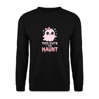 Kawaii Horror Creepy Cute Pastel Goth Sweet Spooky - Unisex Sweatshirt - black - Front - Alina (178cm) & Michal (187cm)