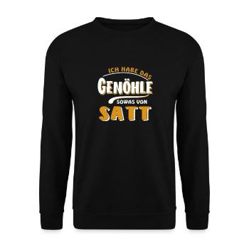 J’EN AI MARRE DE ÇA - Sweat-shirt Unisexe - noir - Devant - Alina (178cm) & Michal (187cm)
