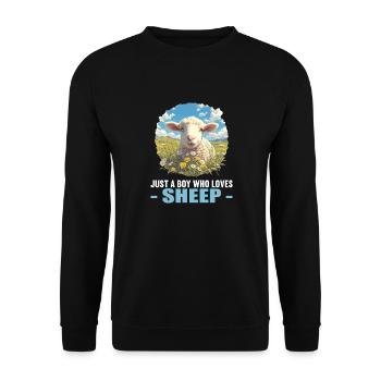 Sheep Sheep - Unisex Sweatshirt - black - Front - Alina (178cm) & Michal (187cm)