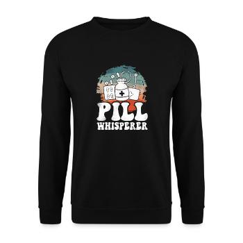 Pharmacy Tech Technician - Unisex Sweatshirt - black - Front - Alina (178cm) & Michal (187cm)