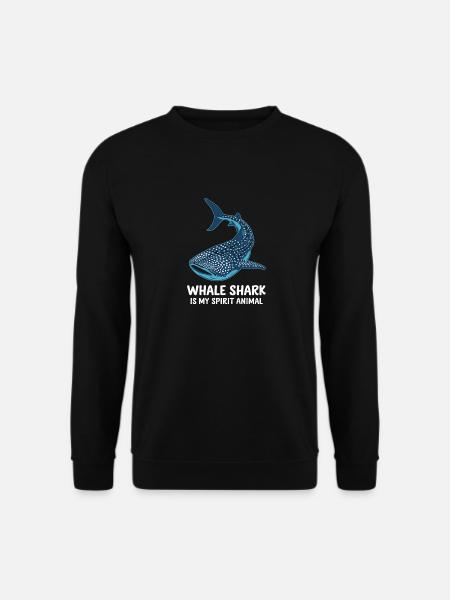 Le requin-baleine est mon animal spirituel - Sweat-shirt Unisexe - noir