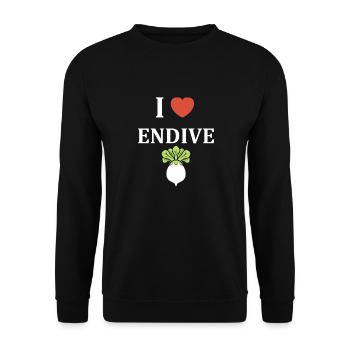 Endive - Unisex Sweatshirt - black - Front - Alina (178cm) & Michal (187cm)