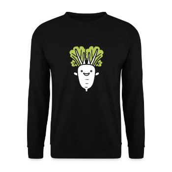 Endive - Unisex Sweatshirt - black - Front - Alina (178cm) & Michal (187cm)