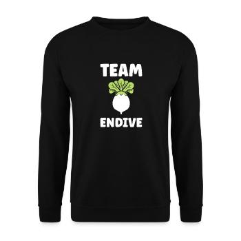 Endive - Unisex Sweatshirt - black - Front - Alina (178cm) & Michal (187cm)