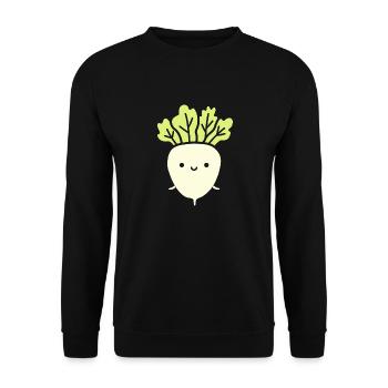 Endive - Unisex Sweatshirt - black - Front - Alina (178cm) & Michal (187cm)