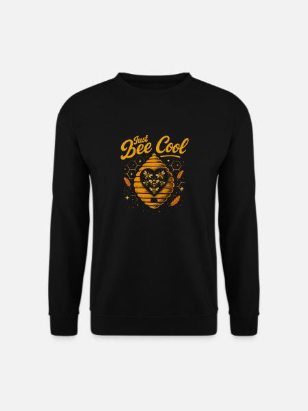 Just Bee Cool - Beehive Heart - Unisex Sweatshirt - black