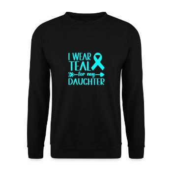 Anxiety disorder Anxiety disorder - Unisex Sweatshirt - black - Front - Alina (178cm) & Michal (187cm)
