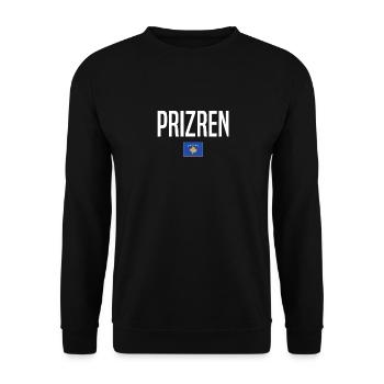 Prizren Kosovo - Unisex Sweatshirt - black - Front - Alina (178cm) & Michal (187cm)