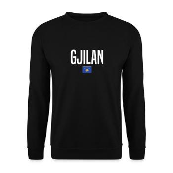 Gjilan Kosovo - Unisex Sweatshirt - black - Front - Alina (178cm) & Michal (187cm)