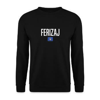 Ferizaj, Kosovo - Sweat-shirt Unisexe - noir - Devant - Alina (178cm) & Michal (187cm)