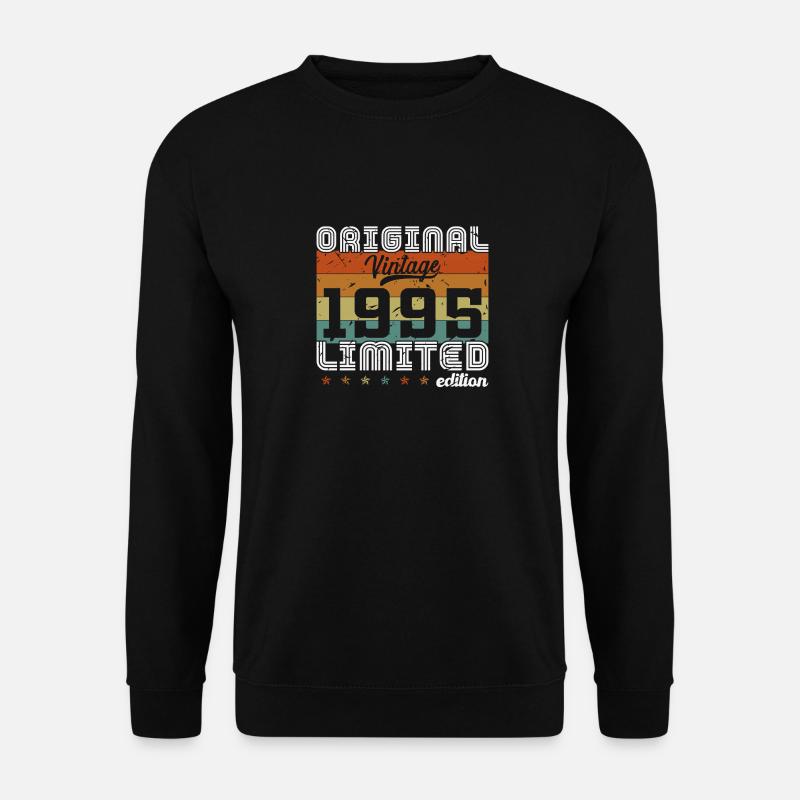 1995 Vintage Retro Geburtstagsgeschenk - Unisex Pullover - Schwarz