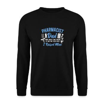 Pharmacy Tech Technician - Unisex Sweatshirt - black - Front - Alina (178cm) & Michal (187cm)