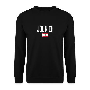 Jounieh Libanon - Unisex Pullover - Schwarz - Vorne - Alina (178cm) & Michal (187cm)