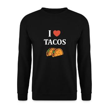 tacos - Sweat-shirt Unisexe - noir - Devant - Alina (178cm) & Michal (187cm)