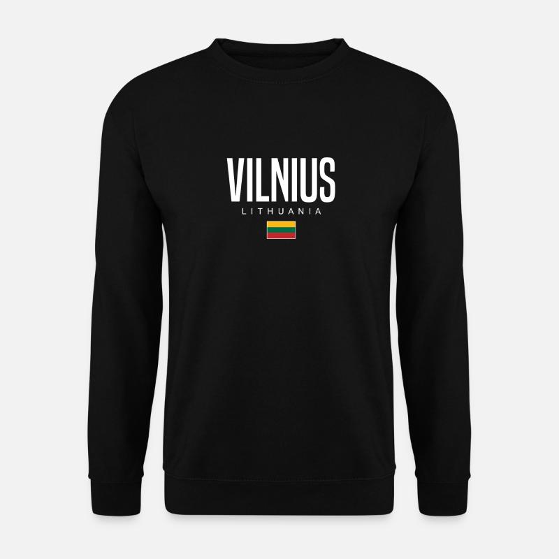 Vilnius, Lithuania - Unisex Sweatshirt - black
