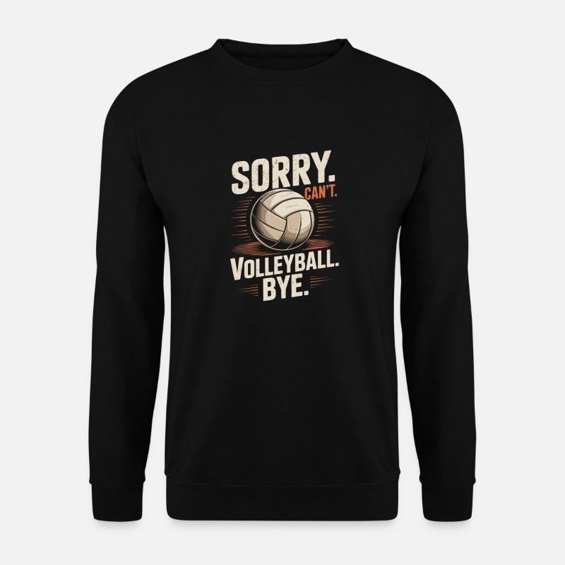 Lustiges Volleyball - Unisex Pullover - Schwarz