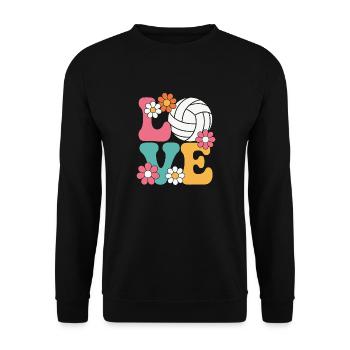Amour du volley-ball - Sweat-shirt Unisexe - noir - Devant - Alina (178cm) & Michal (187cm)