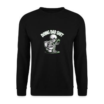 FAIRE DE LA MERDE DE PAPA - Sweat-shirt Unisexe - noir - Devant - Alina (178cm) & Michal (187cm)