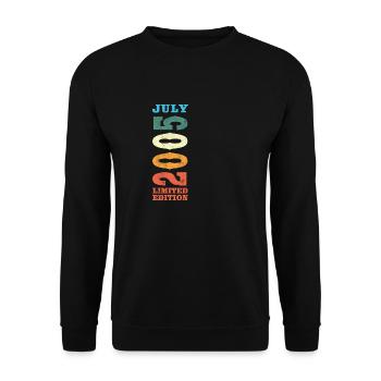 July 2005 Vintage Retro Birthday Gift - Unisex Sweatshirt - black - Front - Alina (178cm) & Michal (187cm)