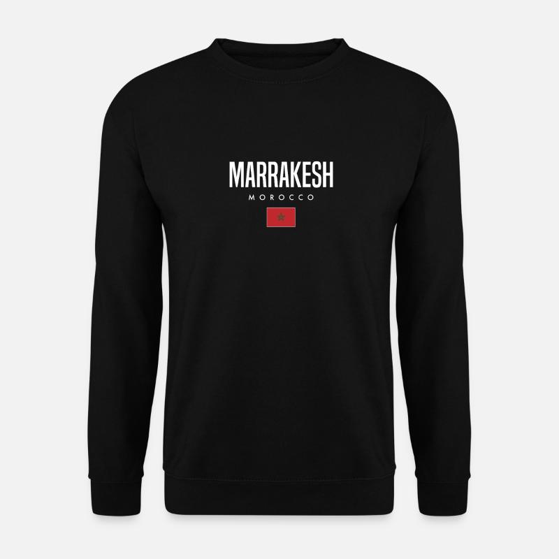 Marrakesh Marokko - Unisex Pullover - Schwarz
