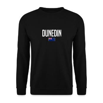 Dunedin Neuseeland - Unisex Pullover - Schwarz - Vorne - Alina (178cm) & Michal (187cm)