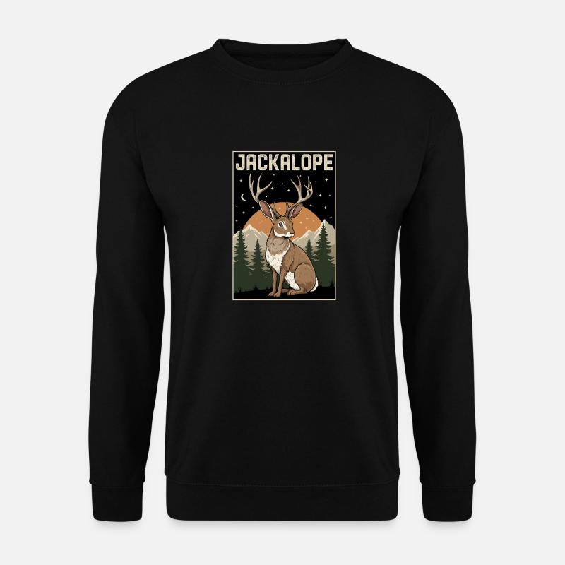 Jackalope - Unisex Sweatshirt - black