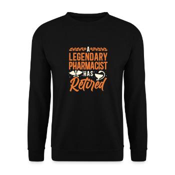 Pharmacy Tech Technician - Unisex Sweatshirt - black - Front - Alina (178cm) & Michal (187cm)