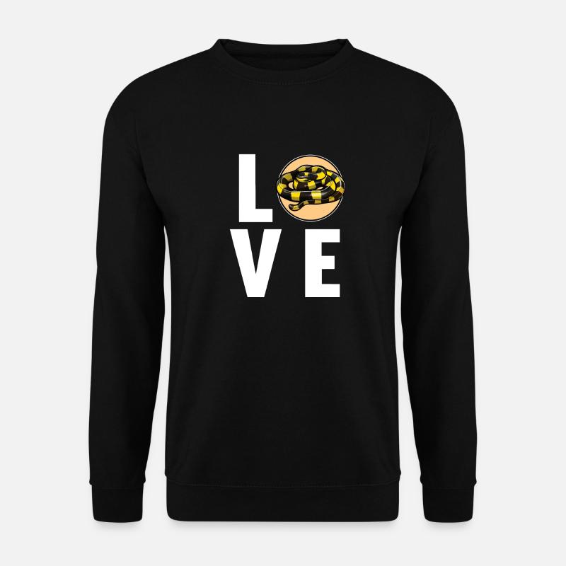Banded Krait Gebänderter Krait - Unisex Pullover - Schwarz